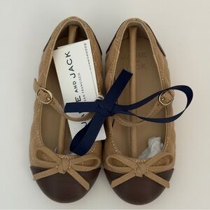 Janie and Jack Quilted Cap Toe Ballet Flats Toddler Girls Mary Jane NWOB NEW